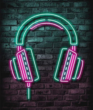 Gaming Neon Canvas Poster: Eat Sleep Game Repeat - Decoratie voor Gamer Kamer
