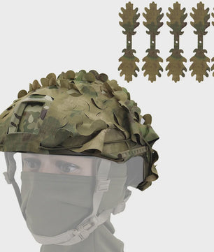 Tactische FAST Helm Cover met Laser Cutting 3D Camouflage - Jacht & Outdoor Accessoires
