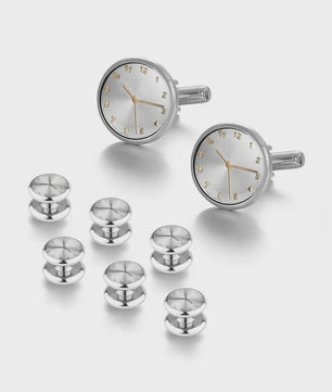 Set Manchetknopen en Tuxedo Studs voor Heren - Stijlvolle Accessoires voor Bruiloft en Feest