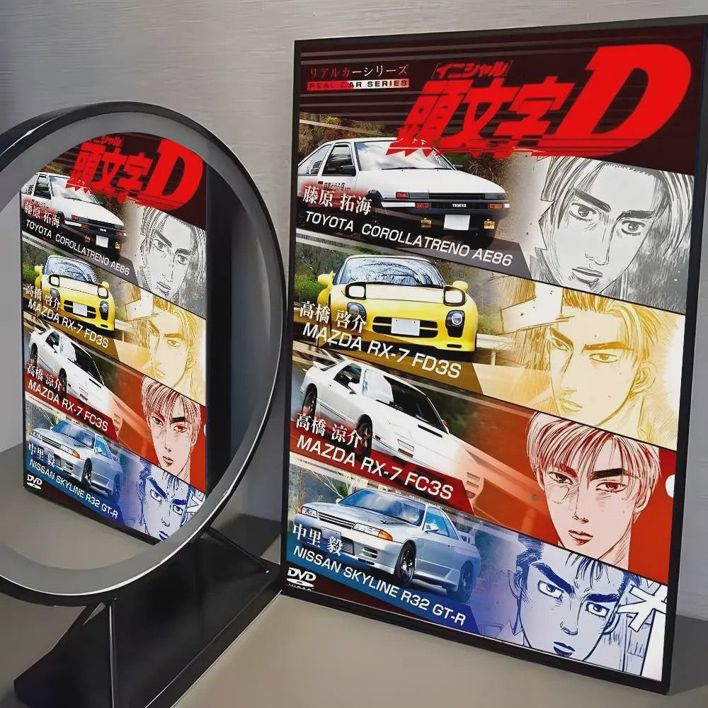 Initial D AE86 JDM Poster - Iconische Auto Kunst voor de Fan