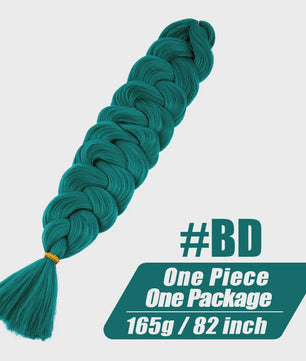 82 Inch Kanekalon Jumbo Braiding Hair - 165g Pre-Stretched Synthetisch Vlecht Haar voor Crocheten