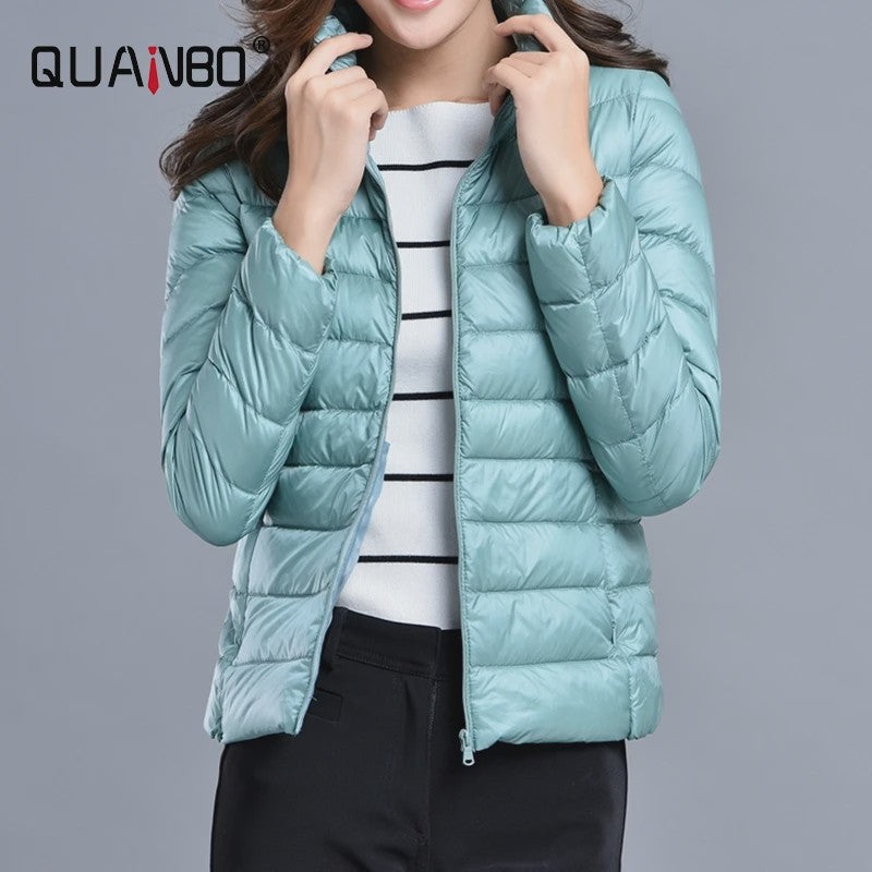 Dames Lichtgewicht Donsjack - Kort, Warm & Stijlvol Lente Jack - 15 Kleuren