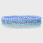 Set van 4 Kristallen Kralen Armbanden - Kleurrijk & Elegant