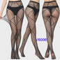 Dames Visnet Panty's met Jacquard Weefsel - Gothic Kant & Spider Net Stijl