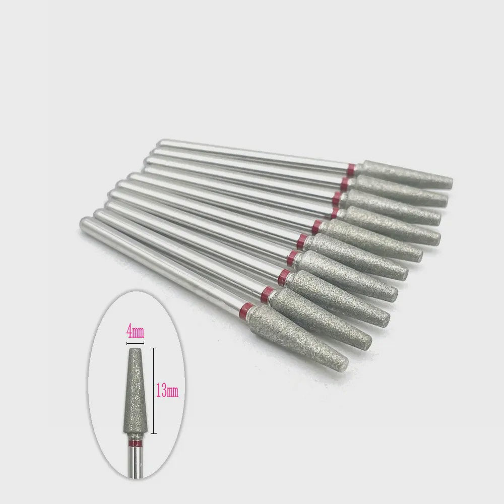 10x Diamant Freesbits Set - 2.35mm Schacht voor Tandheelkunde & Nagelstyling