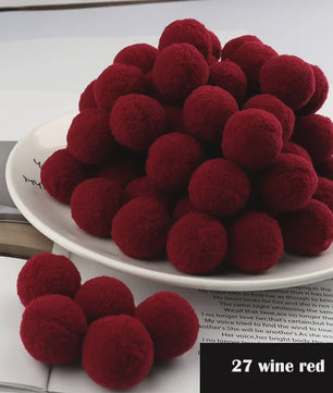 Mix van Zachte Pompoms (8-30mm) voor Knutselen, Decoratie & Speelgoed