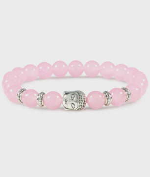 Natuurstenen Buddha Armband met Tijgeroog Kralen - Elastisch & Verstelbaar