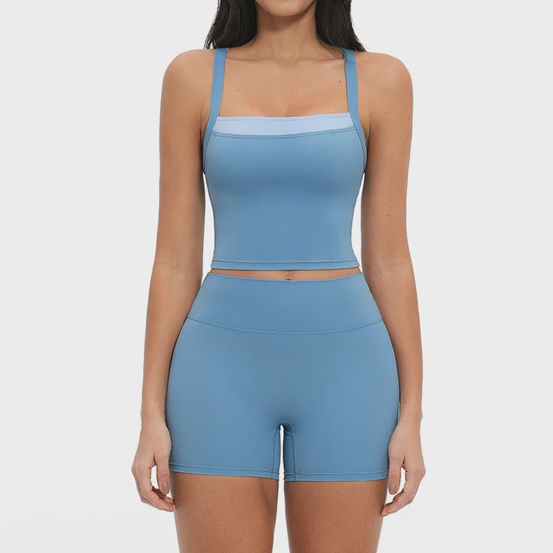 Dames Yogaset: Seamless Sport BH & Hoge Taille Legging