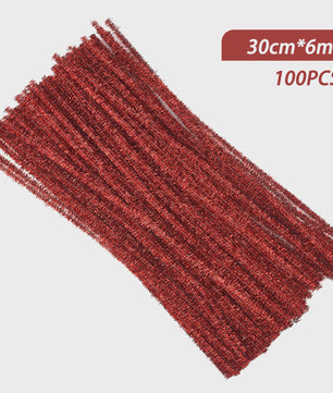 100 Stuks Chenille Stelen - Flexibele Knutseldraad voor Creatieve DIY Projecten