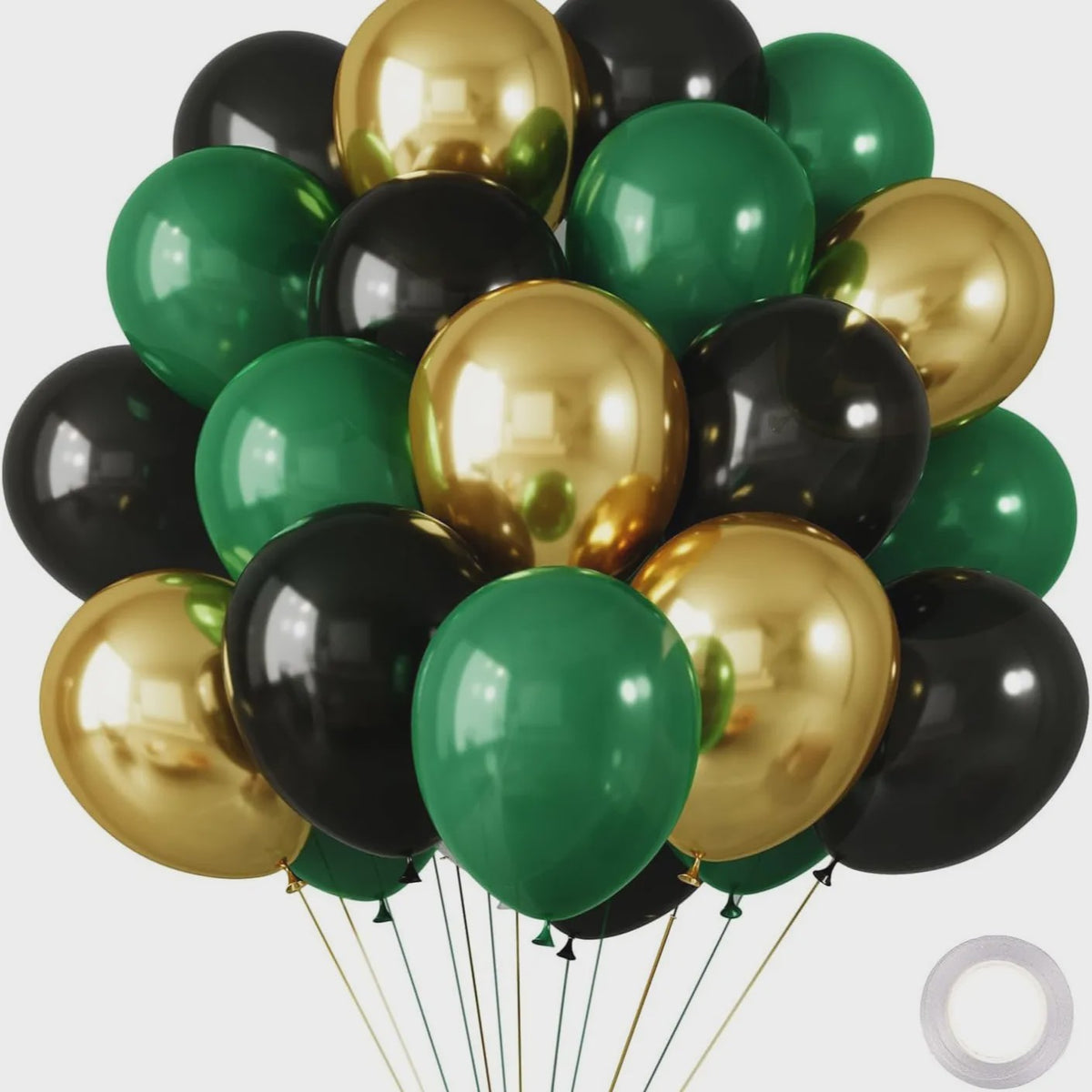 30 Stuks Chrome Latex Ballonnen Mix: Wit, Roze & Blauw - Feestdecoratie