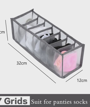 Opvouwbare Lade Organizer Set voor Ondergoed, Sokken en BH's - Mesh Opbergdozen