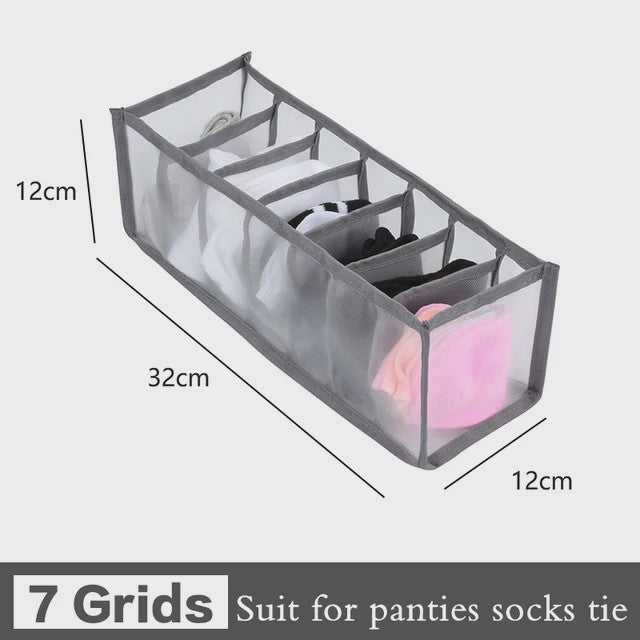 Opvouwbare Lade Organizer Set voor Ondergoed, Sokken en BH's - Mesh Opbergdozen