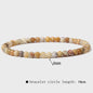 Natuursteen Armband met Kwarts, Kattenoog, Jades & Aquamarijn Kralen - Stretch Bangle voor Dames & Heren