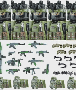 Bouwstenen Militaire Special Forces Commando Figuren met Wapens