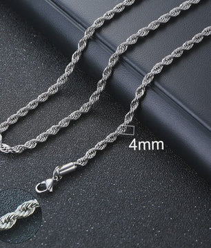 Vnox Gouden Kubaanse Ketting - Roestvrij Staal Unisex Halsketting
