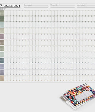 2027 Jaarplanner Kalender - Creatieve Wandkalender & Planner met Stickers