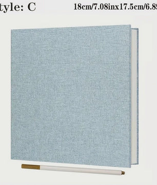 Linnen Fotoalbum Zelfklevend - DIY Scrapbook voor 2x3 tot 8x10 Inch Foto's