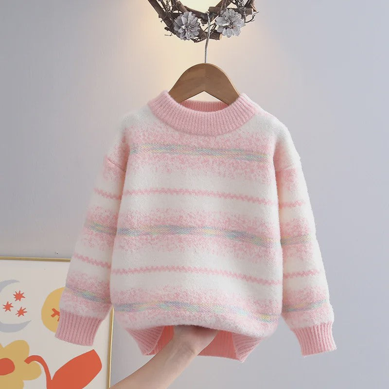 Schattige Gebreide Trui voor Meisjes - Elegante Winterkleding voor Kinderen