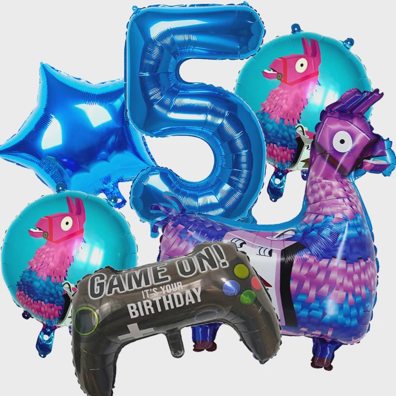 Feestdecoratie Fortnite & Llama Thema - Verjaardag, Babyborrel & Kinderfeest
