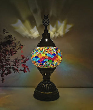 Handgemaakte Mozaïek Tafellamp - Vintage Art Deco Stijl Nachtlampje
