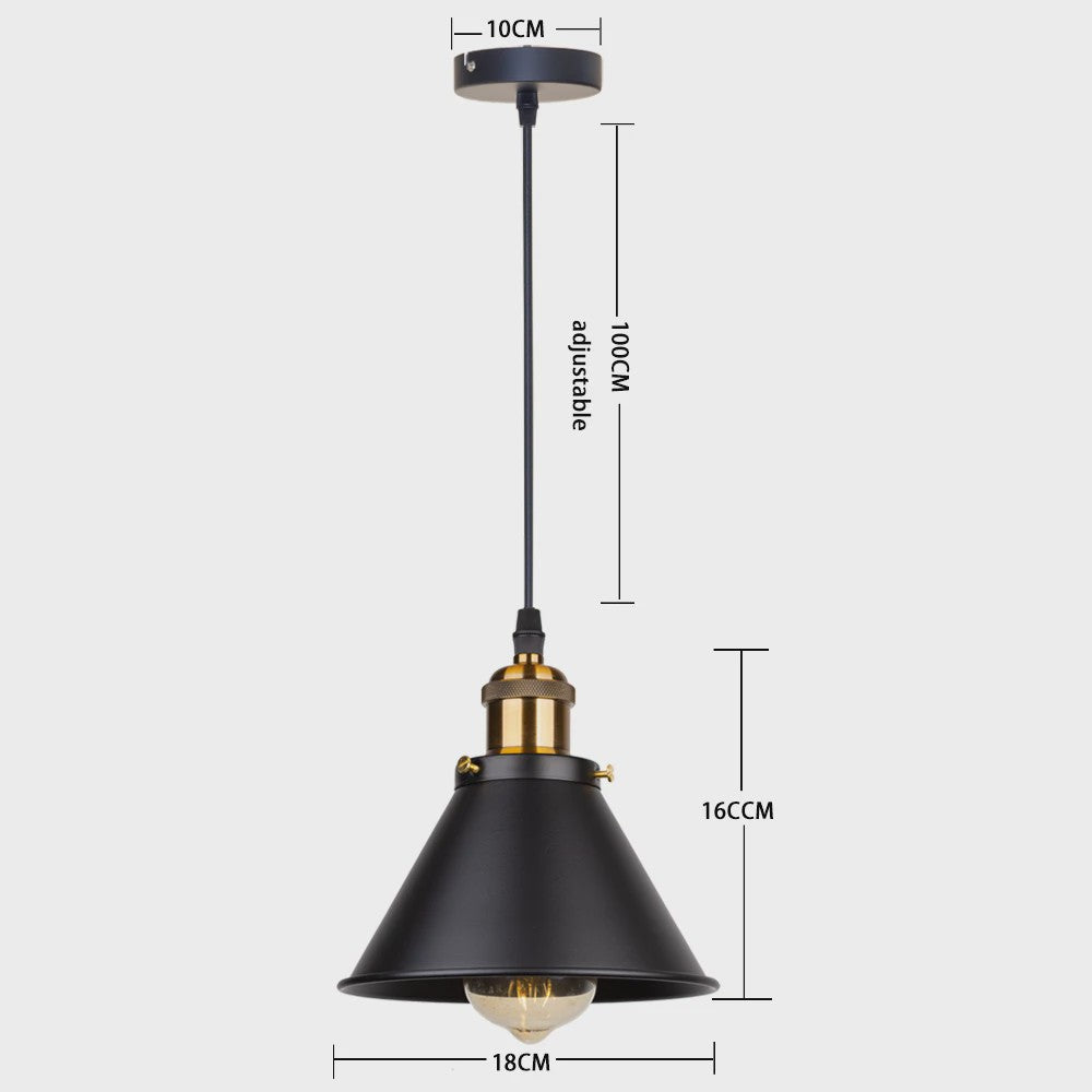 Retro Hanglamp Loft Stijl - Industriële Plafondlamp met E27 Fitting