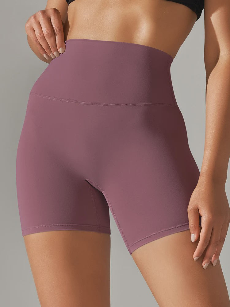 Dames Sportshorts Hoge Taille Squat Proof - Sneldrogend voor Yoga, Fitness & Fietsen