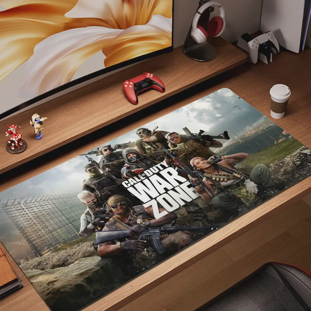 Anime Natural Rubber Gamer Office Decoration Home Mouse Pad Calls Of Duty Warzone Gaming Large Size Mouse Mat 90x40CM Mouse Pad