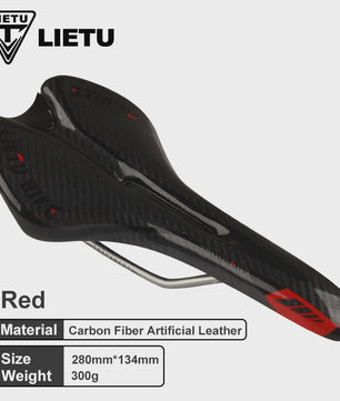 LIETU Fietzadel - Comfortabel MTB & Racefiets Zadel met Siliconen Gel Kussen en Antislip Grip