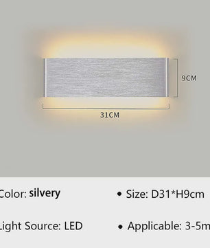 Moderne LED Wandlamp - Stijlvolle Verlichting voor Woonkamer, Slaapkamer & Hal