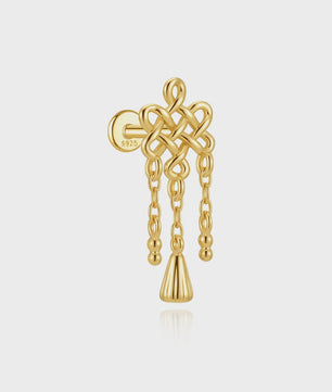 925 Sterling Zilveren Kolibrie Oorbellen Dames - 18K Goudkleurig Platte Achterkant Studs