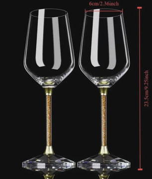 2pcs Light Luxury High-end Crystal Cup Red Wine Glass Set Tall Glass Party Wine Glass Glasses DrinkingGlasses for ChampagneFlute