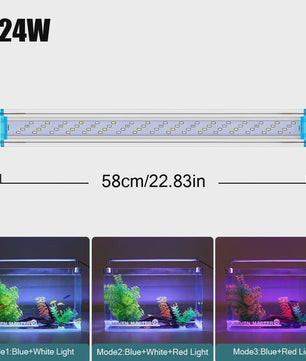 Super Bright LED Aquarium Lamp - Verstelbare Clip-on Verlichting voor Planten & Vissen (18-70cm)