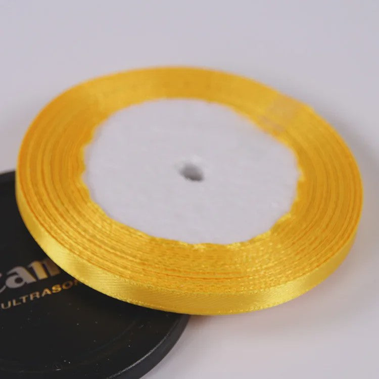 22 Meters/Roll 6mm Silk Satin Ribbons Christmas Halloween Birthday Party Gift Wrapping Ribbons DIY Handmade Crafts Material