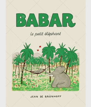 Babar Poster Canvas - Sprookjes Kunst voor Kinderkamer & Babykamer Decoratie