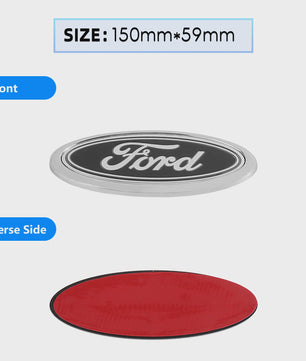 Ford Embleem Stickers - Set van 8 Stuks - Hood, Bonnet & Trunk - Universeel