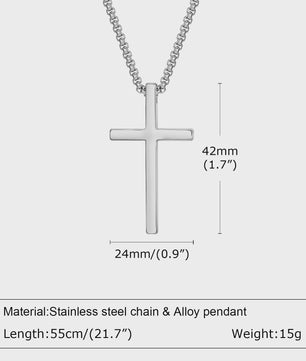 Heren RVS Kruis Ketting met Jezus Hanger - Religieuze Christelijke Sieraden