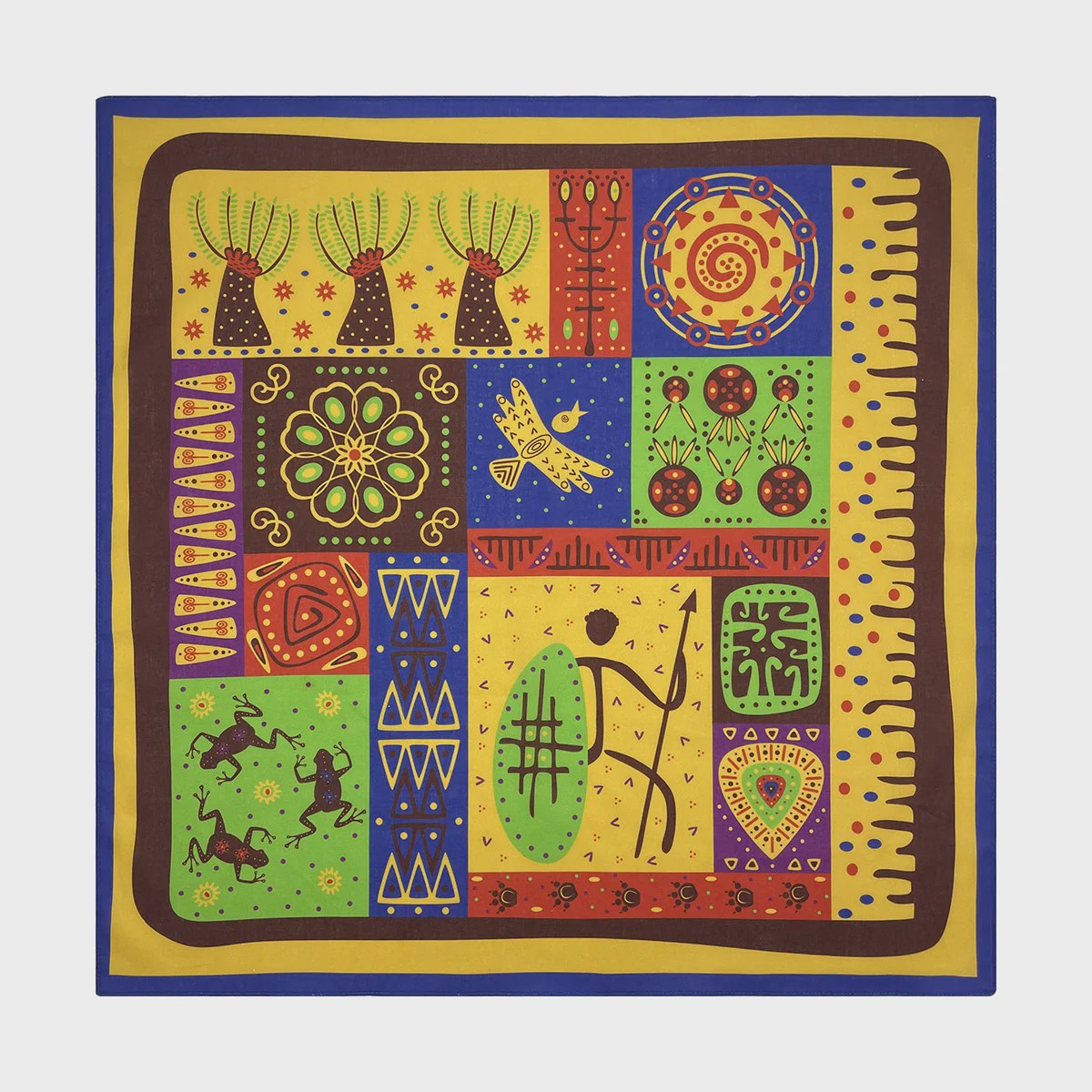 Unisex Katoenen Bandana met Dierenprint & Paisley Motief - Veelzijdig te Dragen