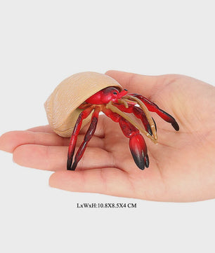 Realistische Heremietkreeft Figuur - Duurzaam PVC Zeedier Speelgoed voor Kinderen