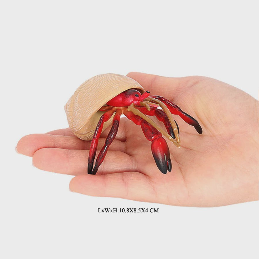 Realistische Heremietkreeft Figuur - Duurzaam PVC Zeedier Speelgoed voor Kinderen
