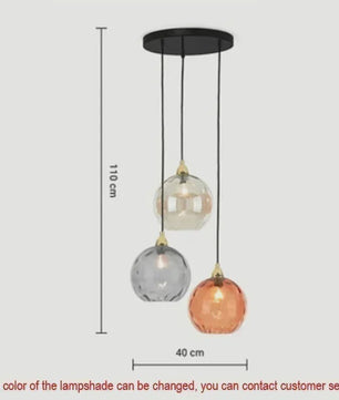 Kleurrijke Moderne Glazen Hanglamp - Stijlvolle Plafondlamp voor Woonkamer & Eetkamer