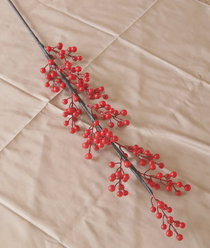 Decoratieve Takken met Rode Bessen en Gouden Bladeren - Chinees Nieuwjaar & Lente Decoratie