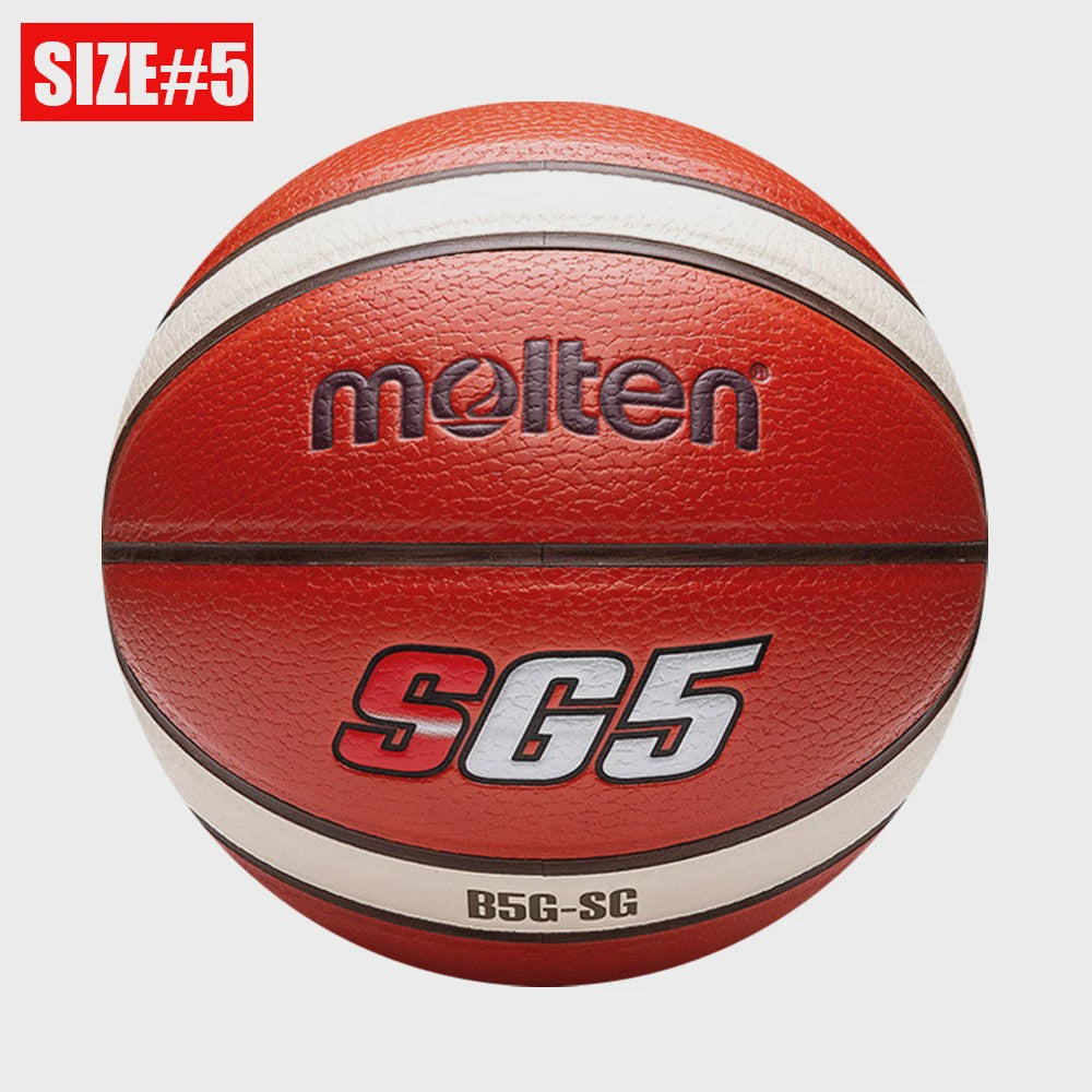 Molten BG3100 Basketbal: Officiële Maat 7, 6, 5 | PU Leer | Indoor & Outdoor Gebruik