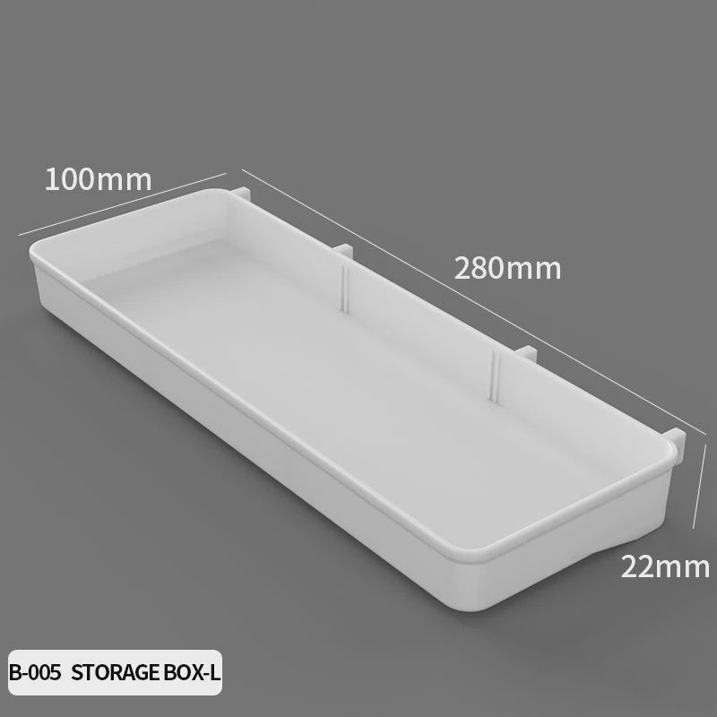 Modulaire Bureau Pegboard Organizer - Wandmontage, Staand & Clip-on