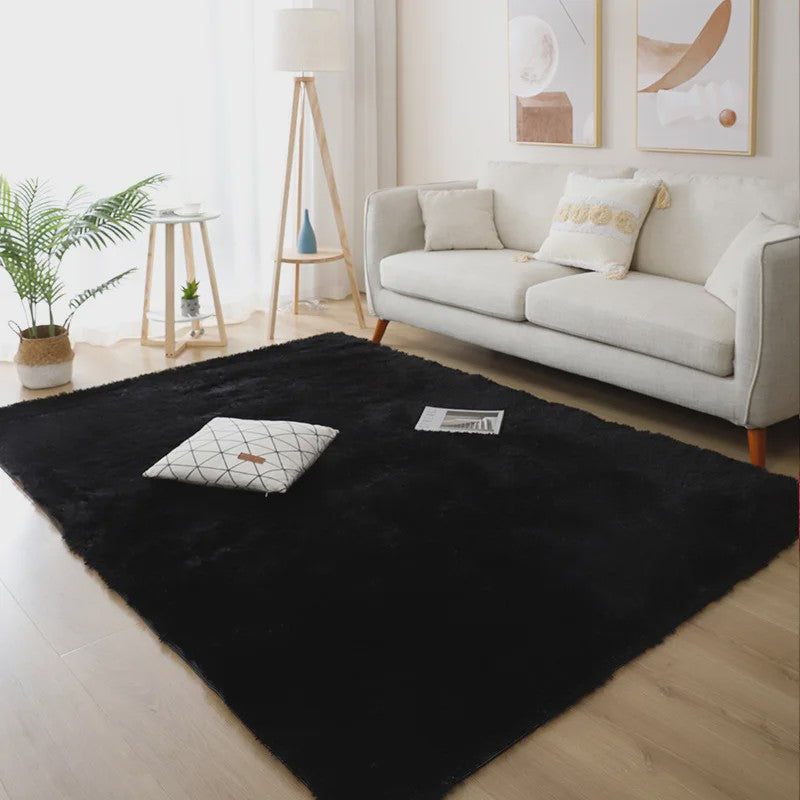 Luxe Witte Pluizige Vloerkleed - Zacht & Antislip voor Woonkamer & Slaapkamer