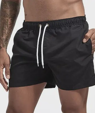 Heren Sneldrogende Zwemshorts met Trekkoord en Zakken - Perfect voor Strand en Zomeractiviteiten