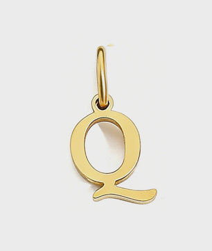 Gouden Initiaal Bedel - Roestvrij Staal - DIY Ketting Bedeltje A-Z