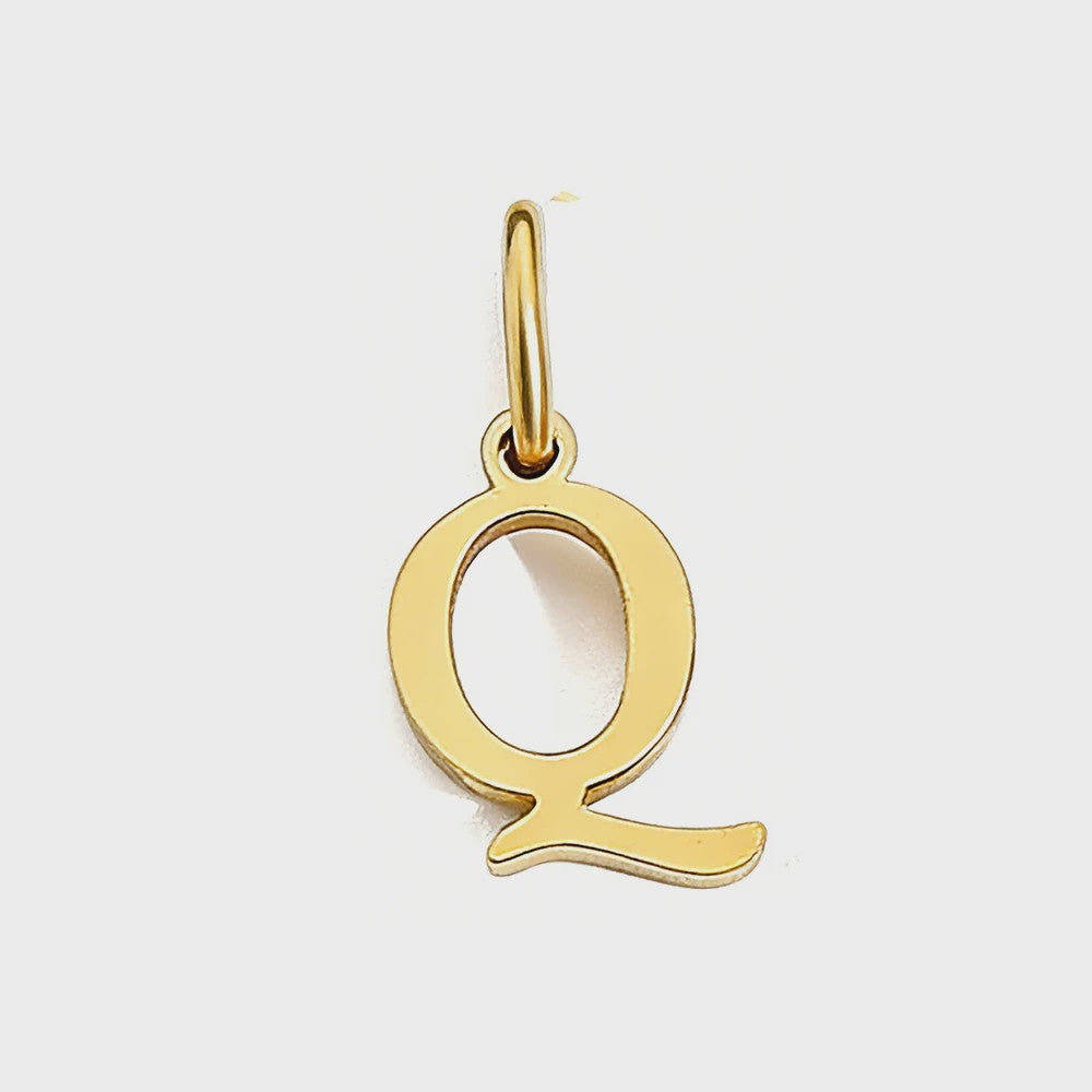 Gouden Initiaal Bedel - Roestvrij Staal - DIY Ketting Bedeltje A-Z