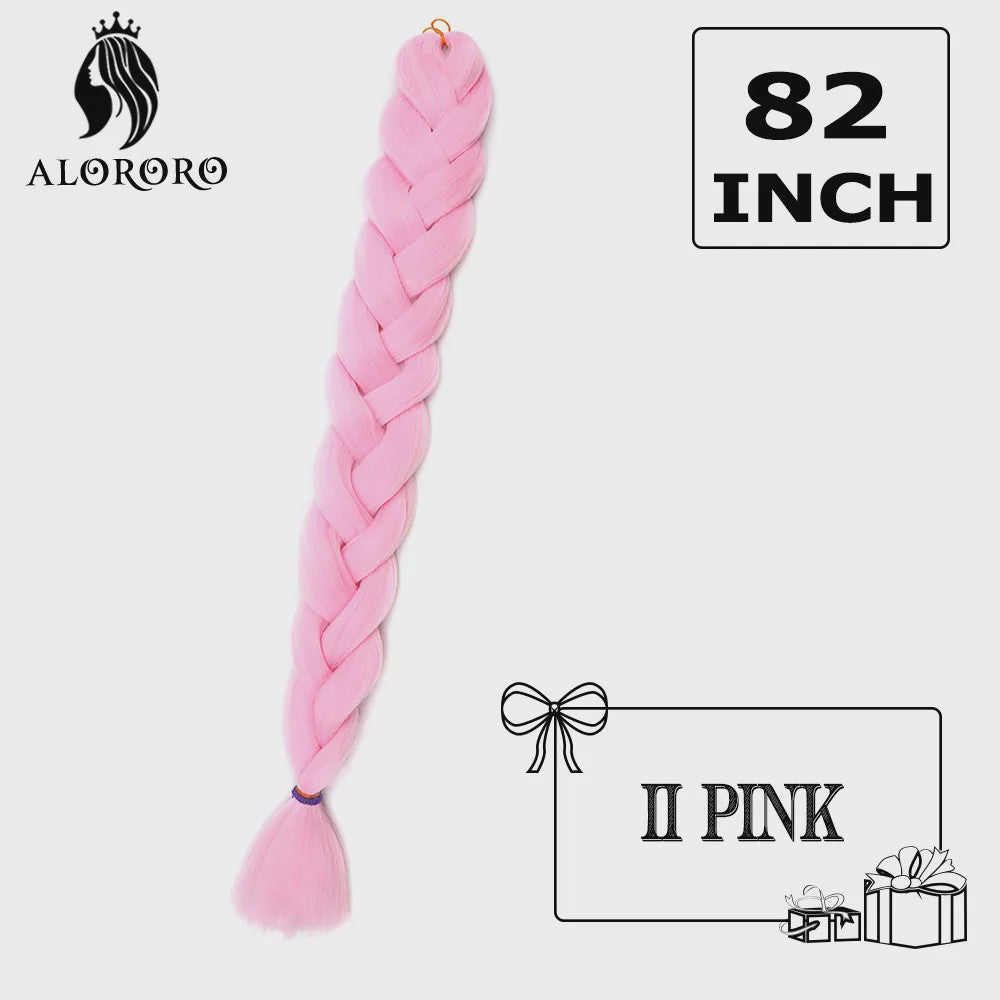 Alororo Jumbo Braids Haarverlenging - 82 Inch Synthetisch Hittebestendig Vlecht Haar