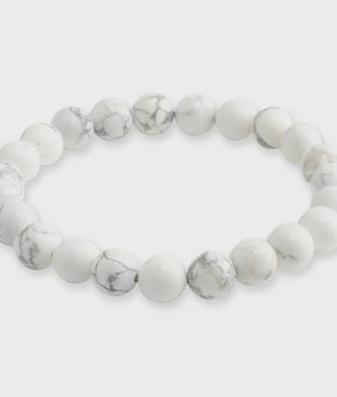 Elastische Charm Armband met Natuursteen Kralen: Lavasteen & Tijgeroog (6/8/10mm) - Voor Dames en Heren