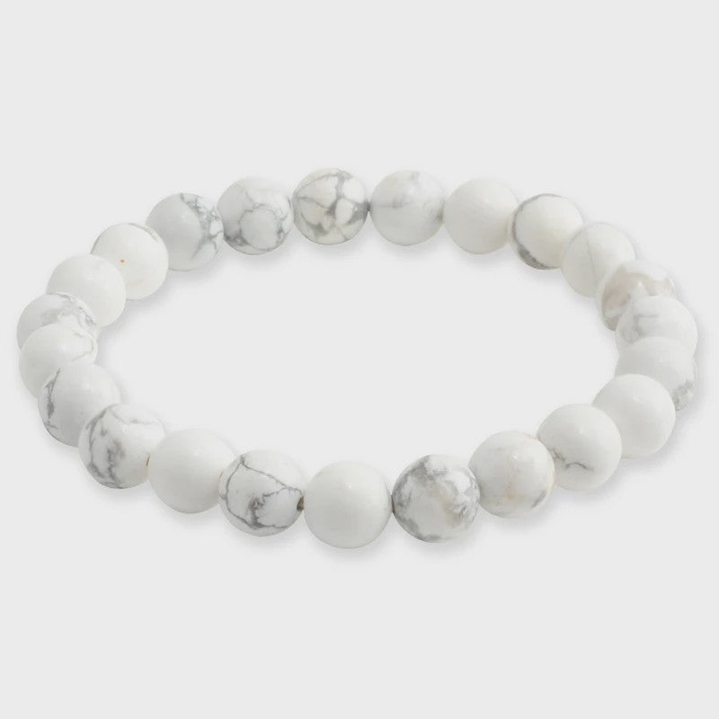 Elastische Charm Armband met Natuursteen Kralen: Lavasteen & Tijgeroog (6/8/10mm) - Voor Dames en Heren